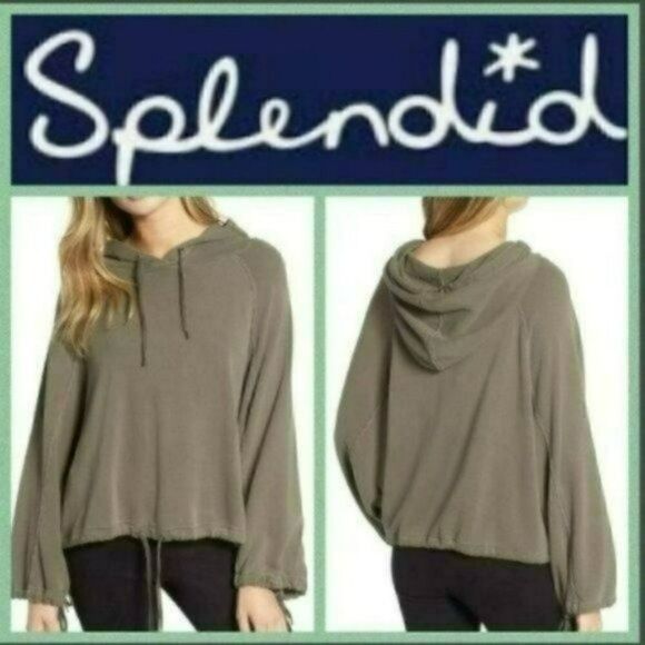 NWT MSRP $118 Splendid Crescent Hoodie Women's Size Medium - Picture 1 of 9